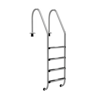 Bazenske merdevine od nerđajućeg čelika AISI 304 sa 4 protivklizna gumirana stepenika